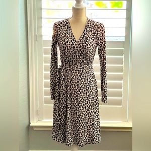 Banana Republic Leopard Print Wrap Dress